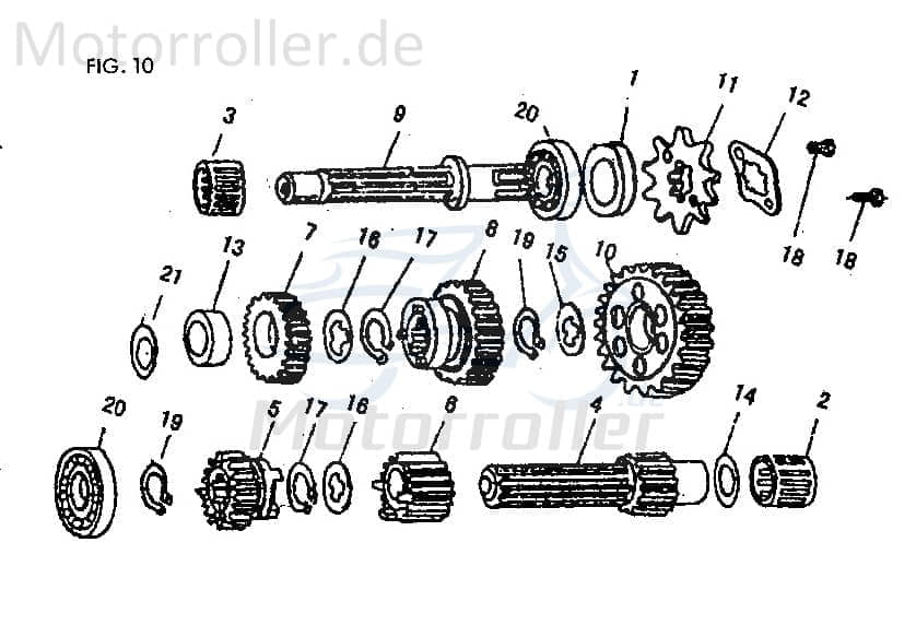 Dichtung 140025 für 50ccm 2Takt