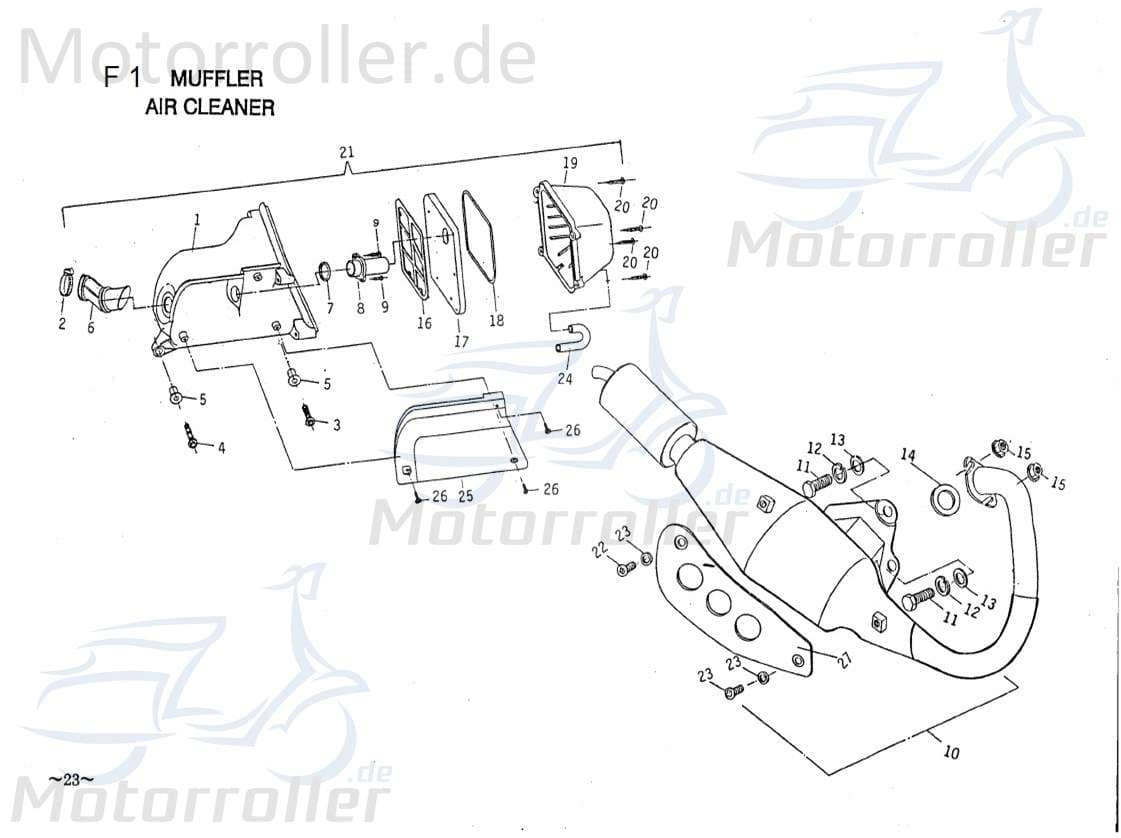 Auspuffdichtung Dicht-Ring B4000020864