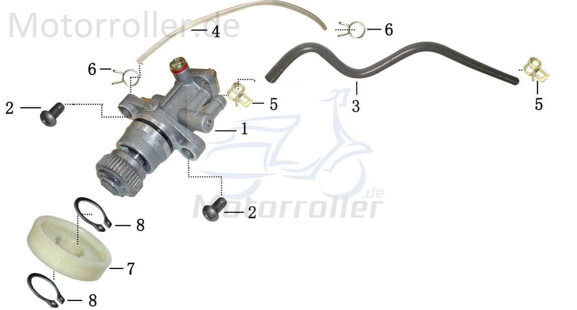 Ölpumpe Seilzug betätigt 2Takt 50ccm 7.818.328/2