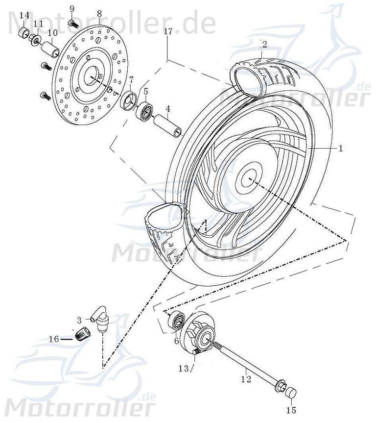 AGM GMX 550 Motorroller Reifen