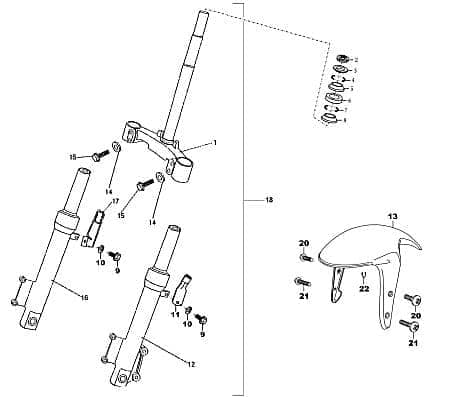 Ringmutter Rex RS450 Konusmutter Lenkermutter 87144 Motorroller.de Scooter RS 425 Mofaroller 4-T Ersatzteil Service Inpektion Direktimport