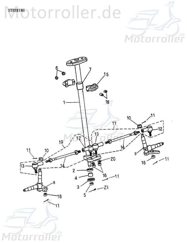Adly Achsschenkel-Gelenk links Achsschenkelgelenk 50ccm 2Takt Motorroller.de 50ccm-2Takt Quad ATV ATV 50 II Utility XXL AC ATV 50 V UTV Ersatzteil