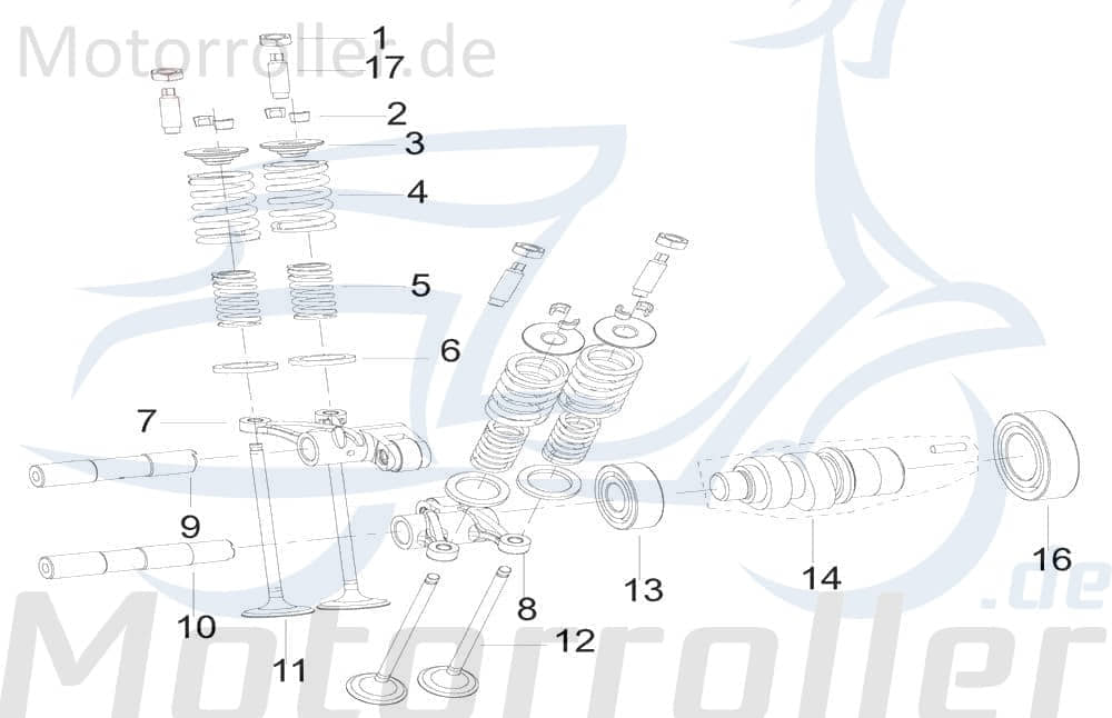 Kreidler Insignio 250 DD Ventilkeil 250ccm 4Takt 129225000000 Motorroller.de Sicherungskeil Ventilsicherungskeil Ventiltellerhalter 250ccm-4Takt