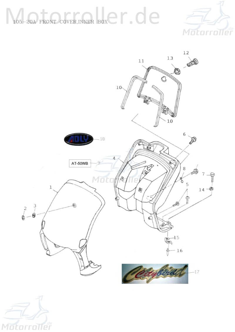 Adly Aufkleber ATV 50 II Utility XXL AC Sticker 50ccm 2Takt Motorroller.de Dekor Dekor-Aufkleber Klebeetikett 150ccm-4Takt Quad ATV 150 Crossroad UTV