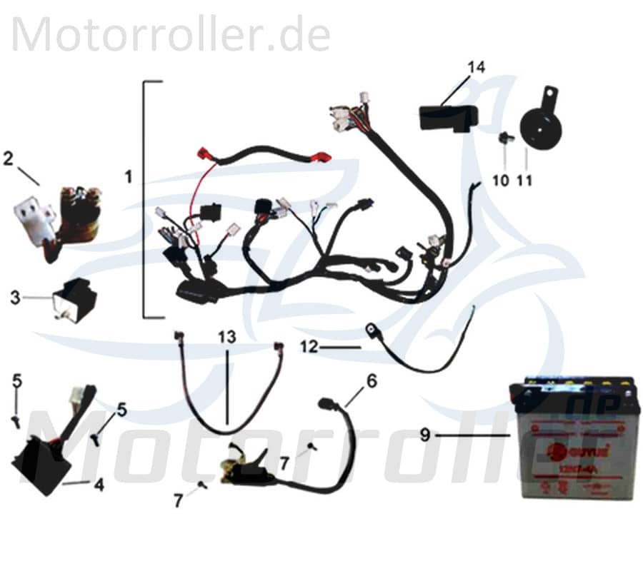 Kreidler DICE CR 125i Blinkrelais Blinkgeber für LED Blinker 781116 Motorroller.de Blinkerrelais Signallichtrelais Signallicht-Relais Moped Ersatzteil
