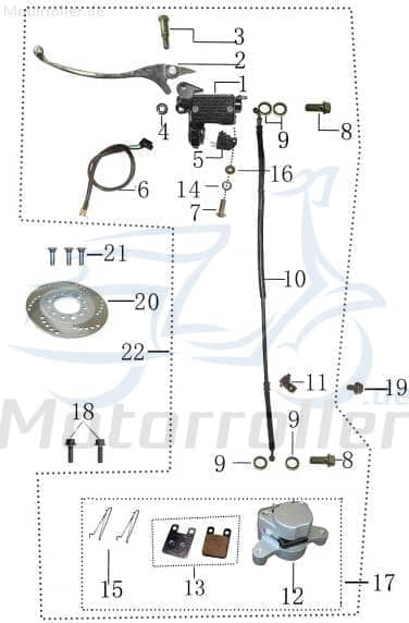Bremssattel silber vorne links Bremszange (Doppelkolben) ohne Widerlager Halte 706076