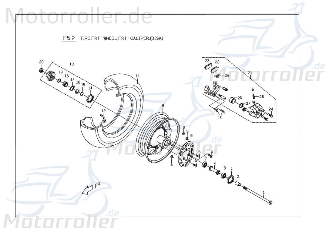 PGO Bundschraube 5,8Cmmm T-Rex 50 Flanschschraube 50ccm 2Takt Motorroller.de Maschinenschraube Flansch-Schraube Maschinen-Schraube Bund-Schraube