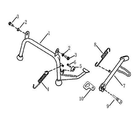 Rückzugfeder Seitenständer 85x2.0mm Motorrad Rex 701876