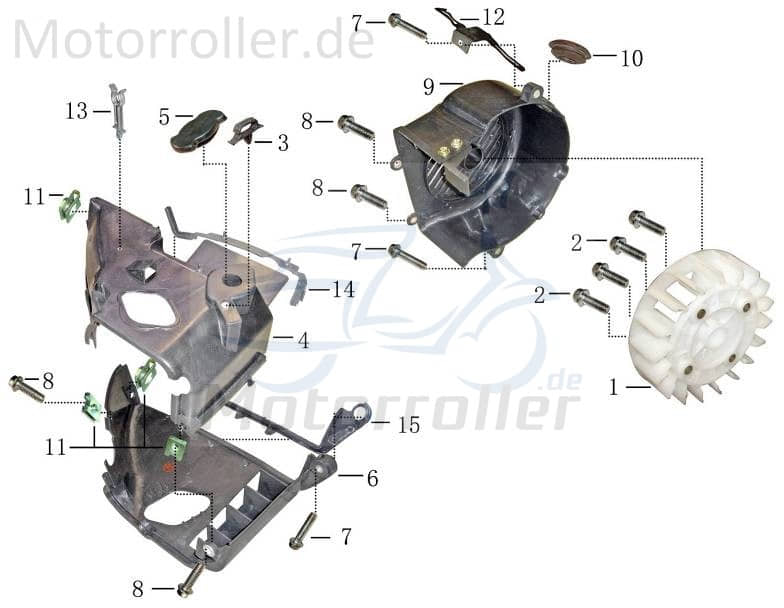 Clip Unterdruckschlauch für Unterdruckschlauch 50ccm 4Takt Motorroller.de Klammer Schelle Klemmschelle Befestigungsschelle Halteklammer Schraubschelle