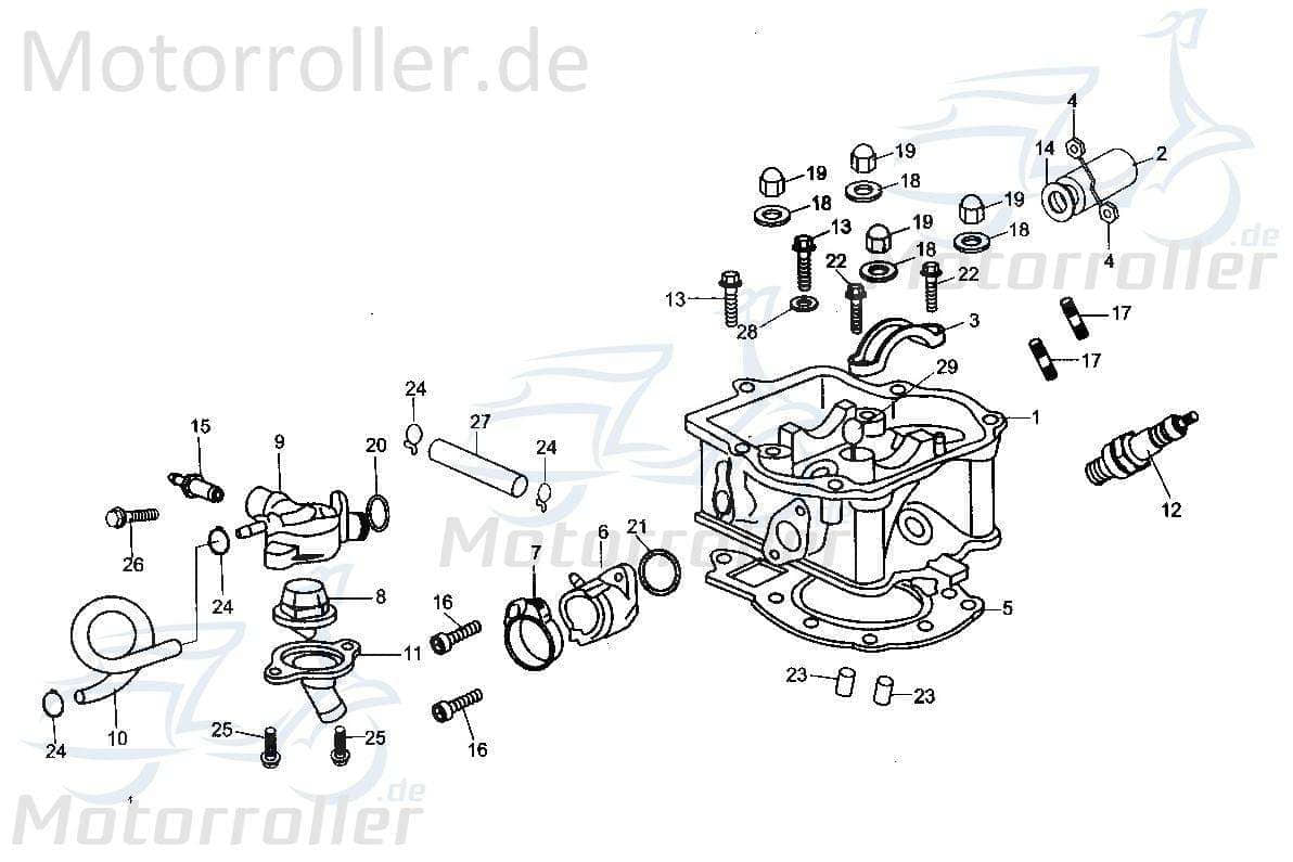Dichtung Abgasauslass Abdichtung Tongjian 172MM-1248