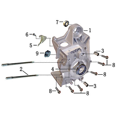 Abdeckung Gummistopfen 2T 50 cc 1E40QMB 3113010-1