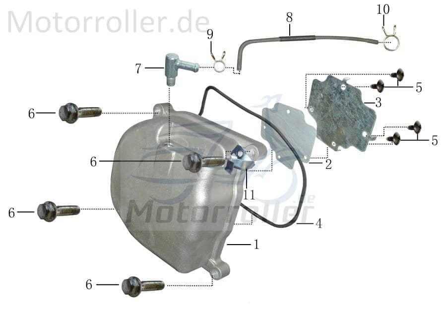 Dichtung Ventildeckel 139QMA 139QMB GY6 4Takt 31111505