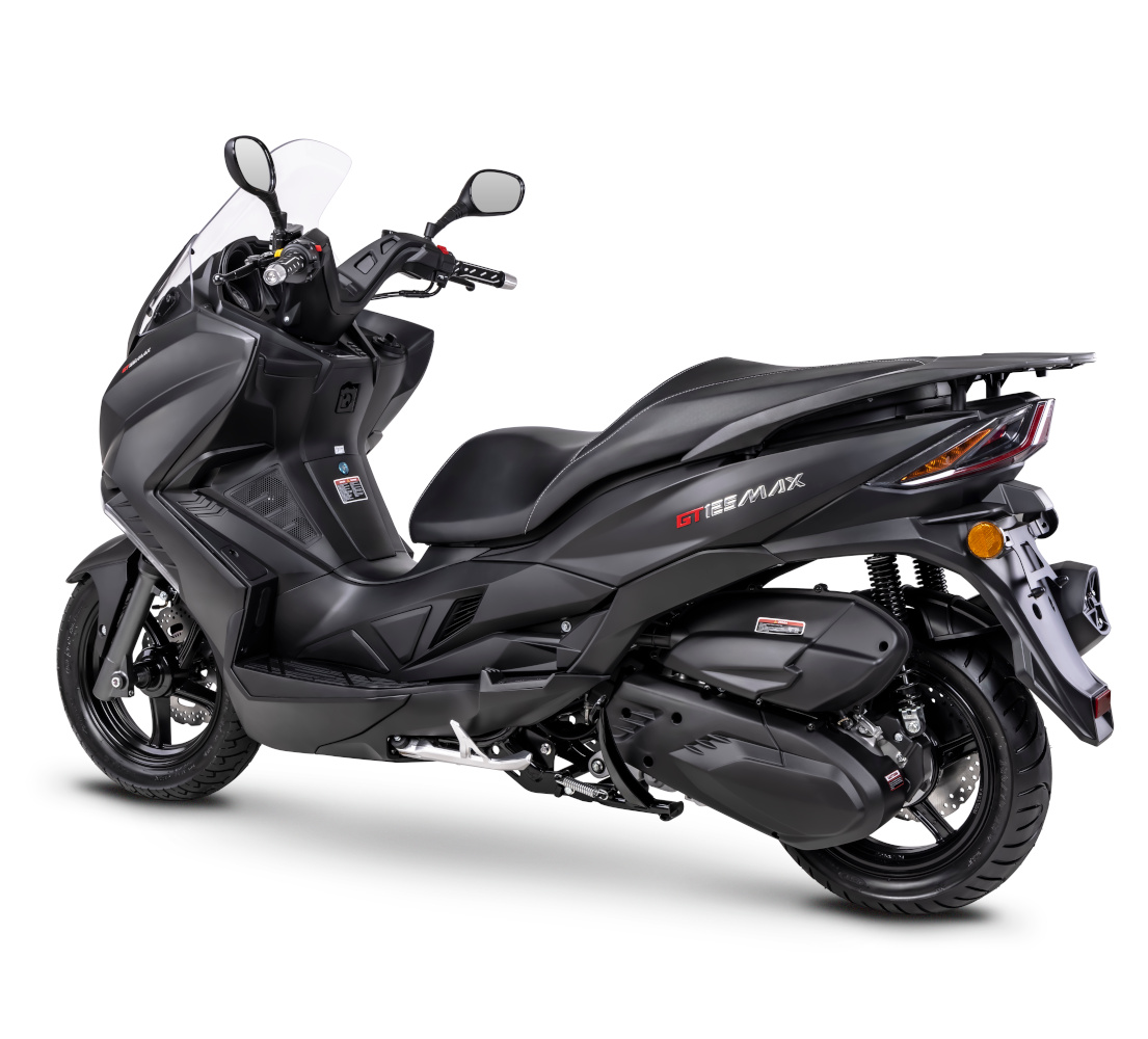 Motorroller Fighter 125 R GT Max schwarz 95 km/h 4-Ventiler Euro 5+ Großraumroller Leichtkraftrad Scooter 125ccm