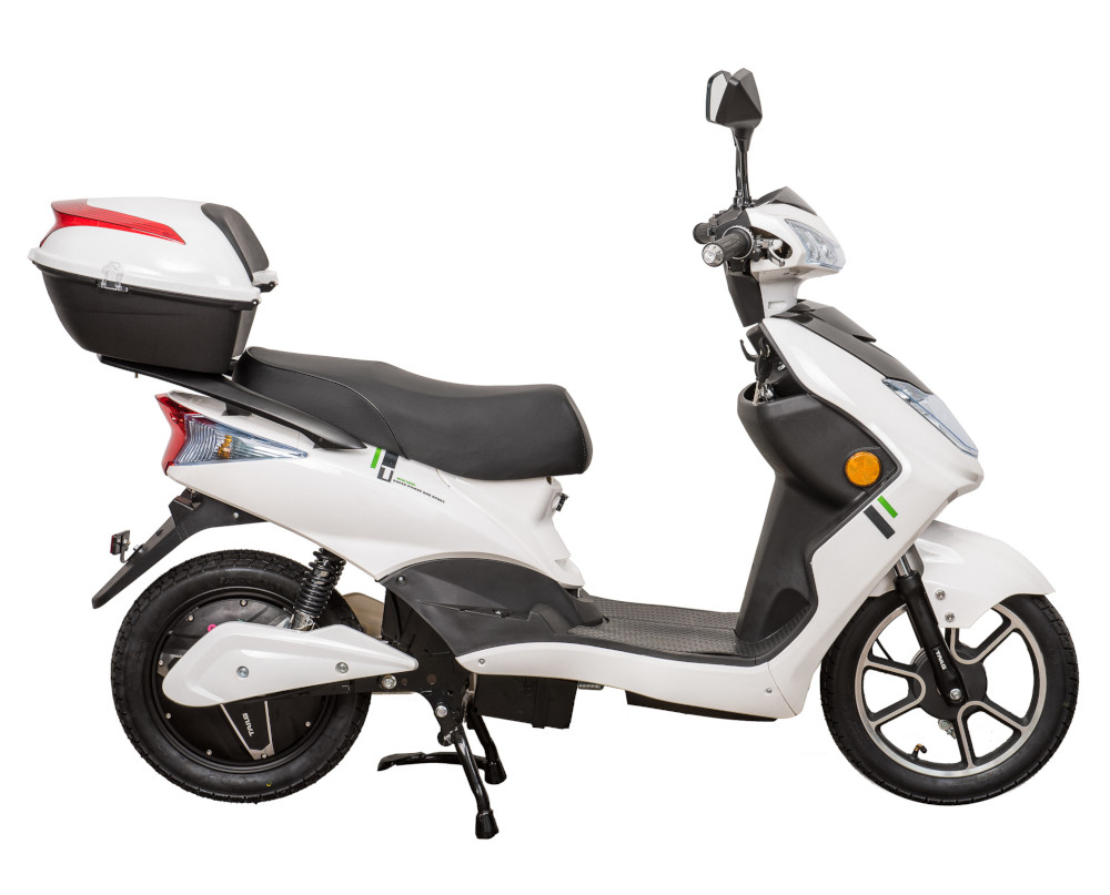 Elektroroller Scoody 25 W ZT-27 weiß 900W 25 km/h Bleisäure-Akku E-Roller E-Scooter Mofa