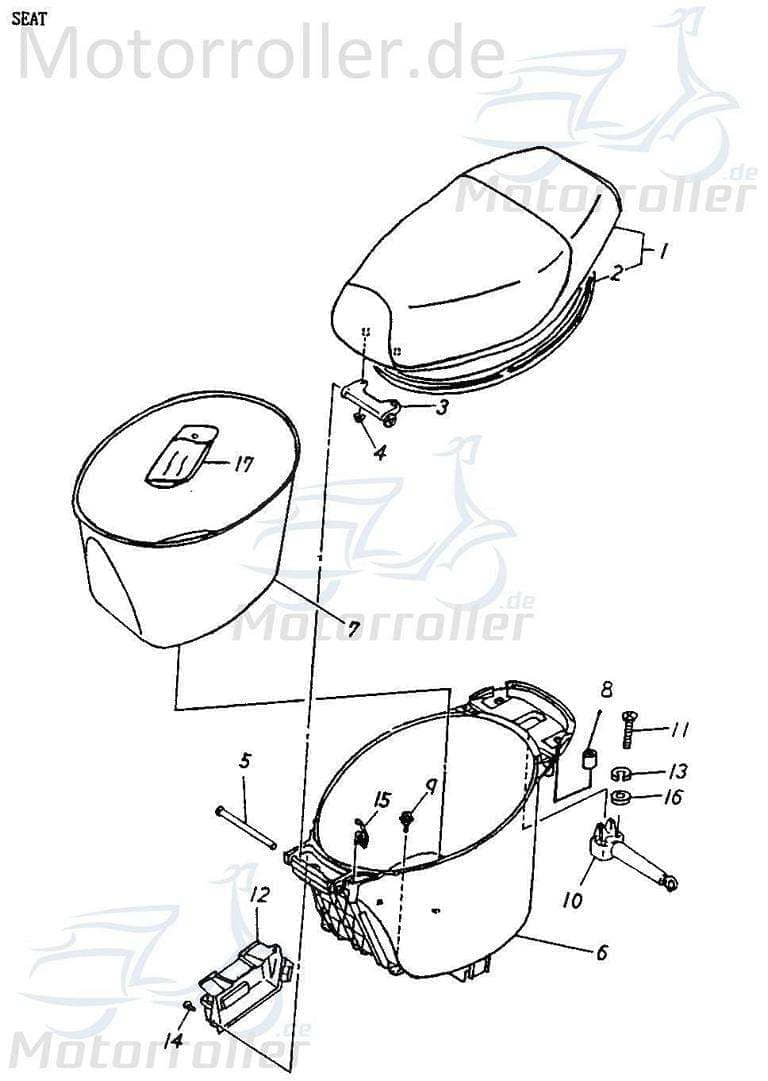 Adly Filzeinsatz JET 50 Filzeinlage Roller 50ccm 2Takt Motorroller.de Minarelli liegend Scooter Air Tec 1 50 LC Ersatzteil Service Inpektion