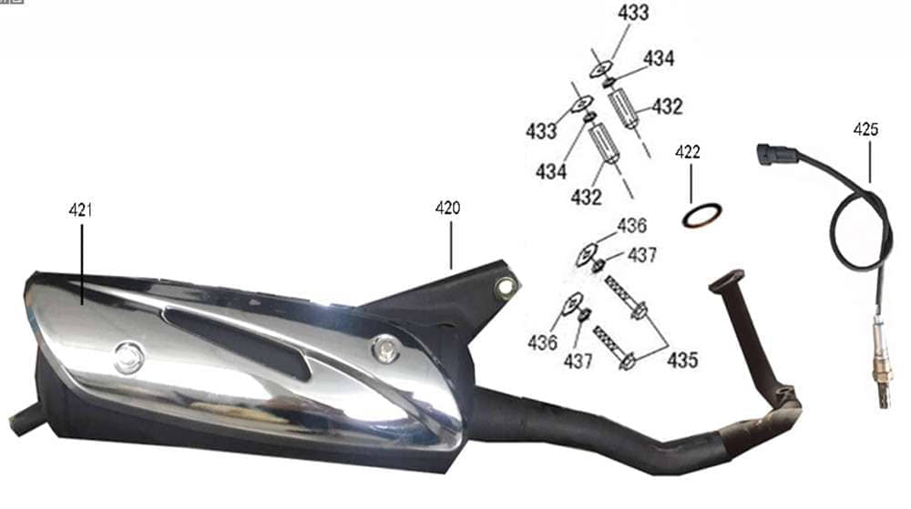 Federring 8 mm Auspuff Motorroller 95901-08000-03