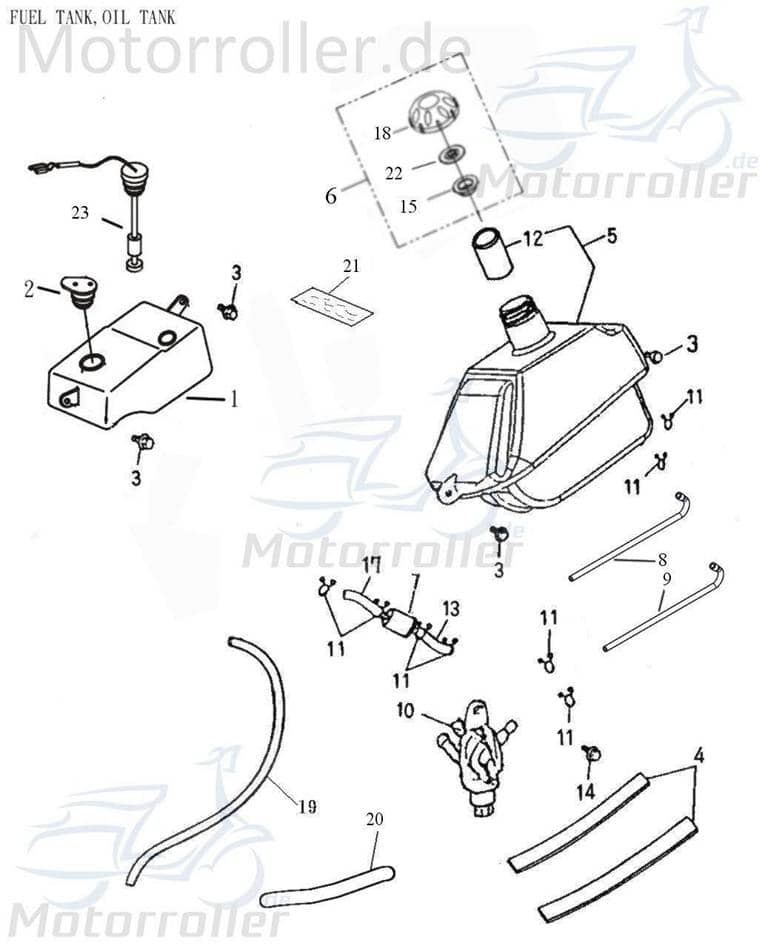 Adly Tankdeckel GK 125 Schraubdeckel Buggy 125ccm 4Takt Motorroller.de Tankverschluss Tank-Verschluss Schraub-Deckel Verschlussdeckel Tank-Deckel
