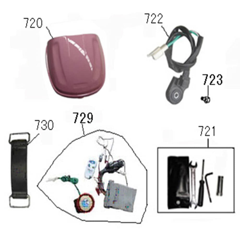 AGM GMX 460 Retro Classic Zündunterbrechungsschalter 50ccm 4Takt 88140-F8-9000 Motorroller.de 50ccm-4Takt Scooter GMX 460 Retro Classic NF Edition