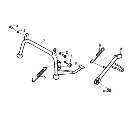 Hauptständer 701748 für 50ccm 2Takt
