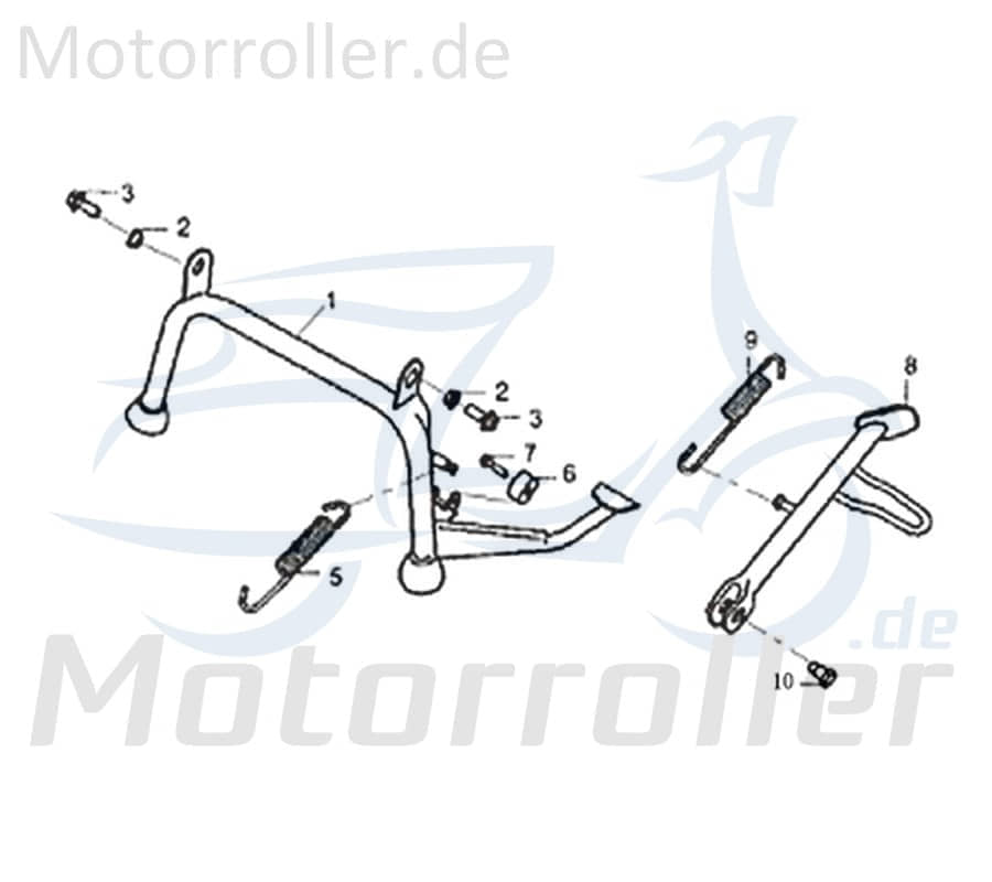 Rückzugfeder Seitenständer 80x2.0mm Motorroller 701849