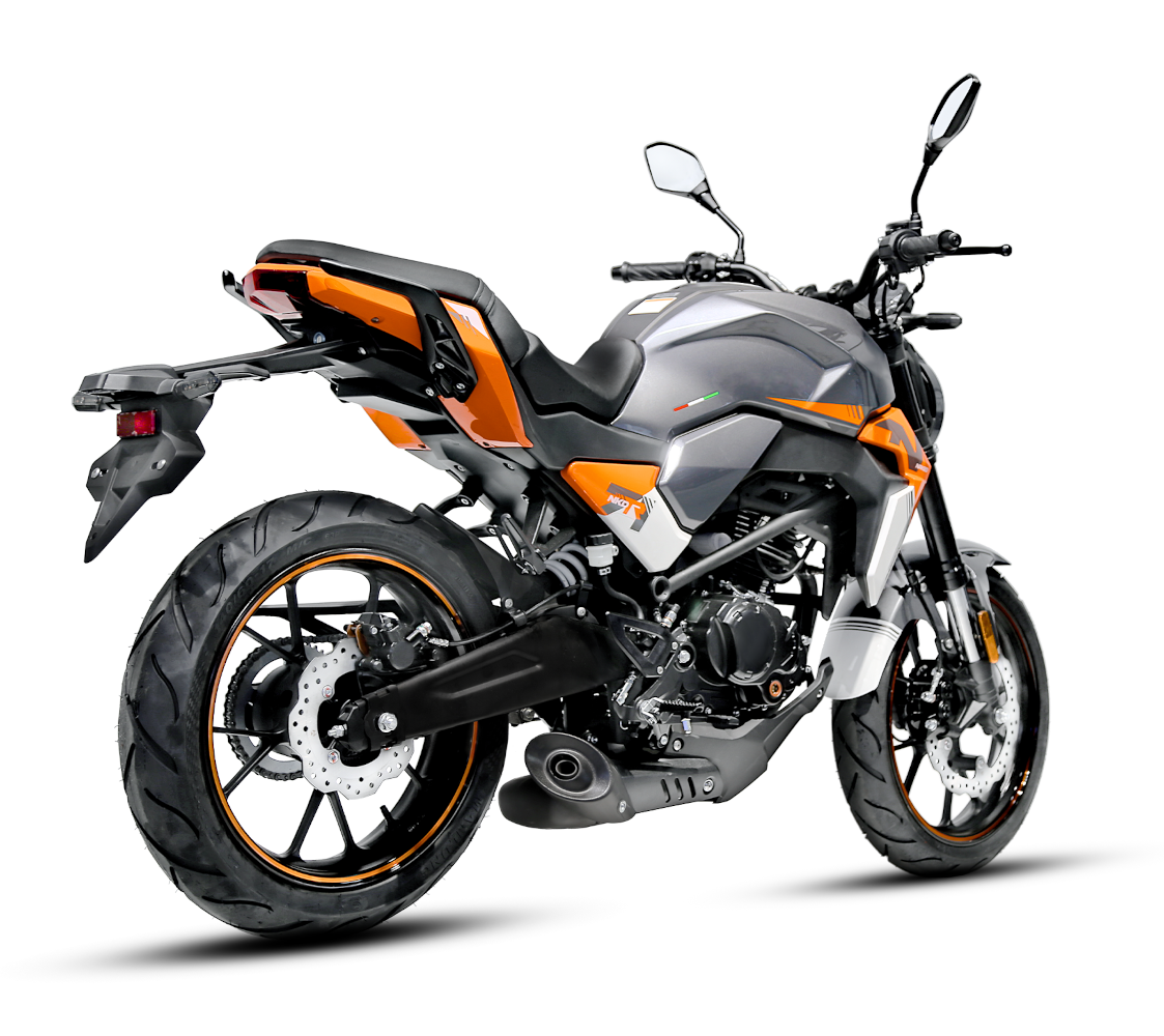 Motorrad Fighter 125 Naked R-S orange Euro 5 Schaltmoped Leichtkraftrad