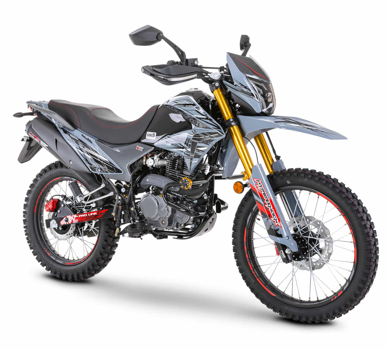 Motorrad Fighter 250 CRS-RS grau 95 km/h Euro 5+ 250ccm Schaltmoped Enduro