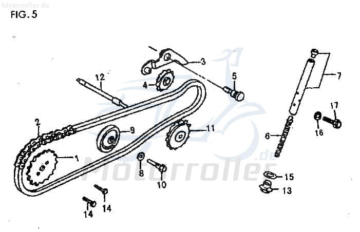 Steuerkette Führungsrolle 100015