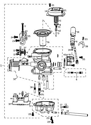 Rex Capriolo 50 4T Dichtung SEAL 50ccm 4Takt FIG E5A-31 Motorroller.de Abdichtung Gasket 50ccm-4Takt Scooter Ersatzteil Service Inpektion Direktimport