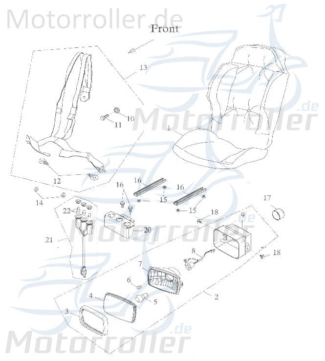 Scheinwerferglas Frontscheinwerferglas 33103-168-00A