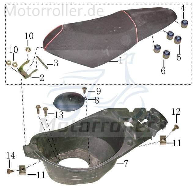Mutter M6 mit Bund gelb verzinkt 1E40QMB 9070506001-3