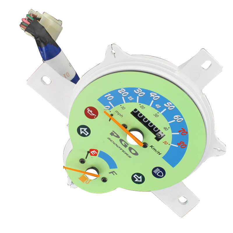 PGO Tachometer Europa Ligero RS 50 Geschwindigkeitsmesser P55610000004 Motorroller.de Geschwindigkeitsanzeige Speedometer kmh-Anzeige Tachoeinheit