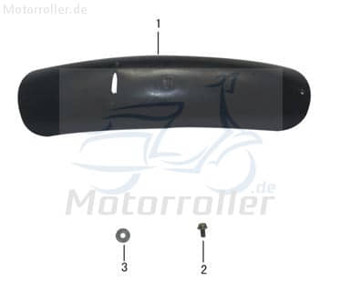 Schutzblech hinten schwarz 3080071