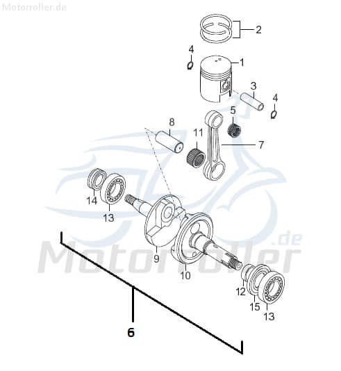 Sundiro XDZ 50 TA Kolbenring 50ccm 4Takt D1E41FM.-03---01 Motorroller.de Kompressionsring Kolben-Ring Verdichtungsring Kompressions-Ring D1E41FM(D)