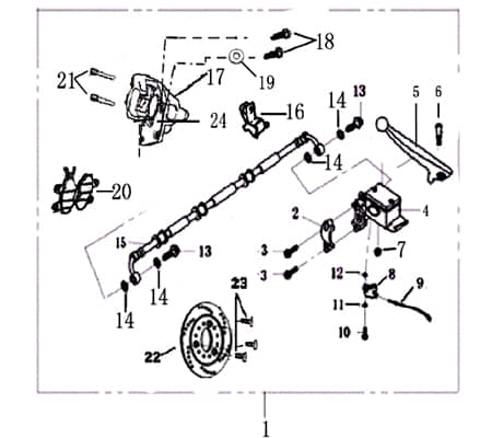 Rex Milano 125 Bremsnocke Bolzen Zapfen 125ccm 4Takt 706637 Motorroller.de Arretierbolzen Bremsbolzen Bremsstift Bremsbelagwiderlager 125ccm-4Takt