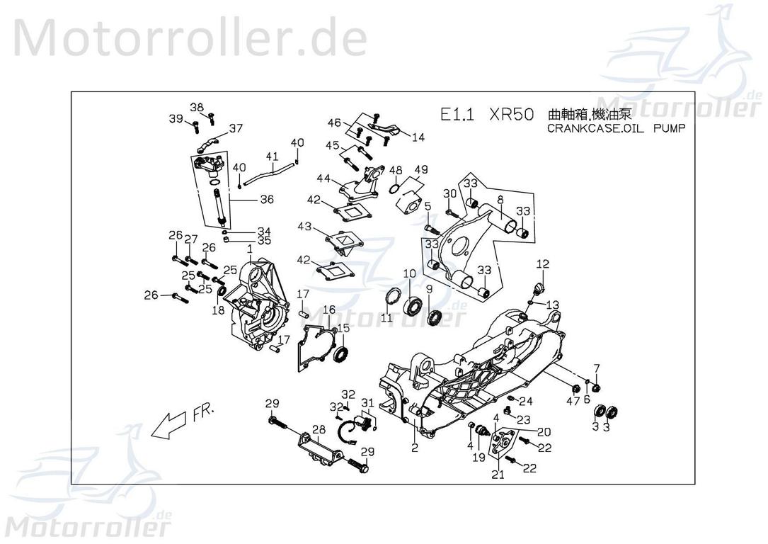 PGO Zentriermutter 23x73 TR3 50 Einstellmutter 50ccm 2Takt Motorroller.de PGO 50ccm-2Takt Scooter Ersatzteil Service Inpektion