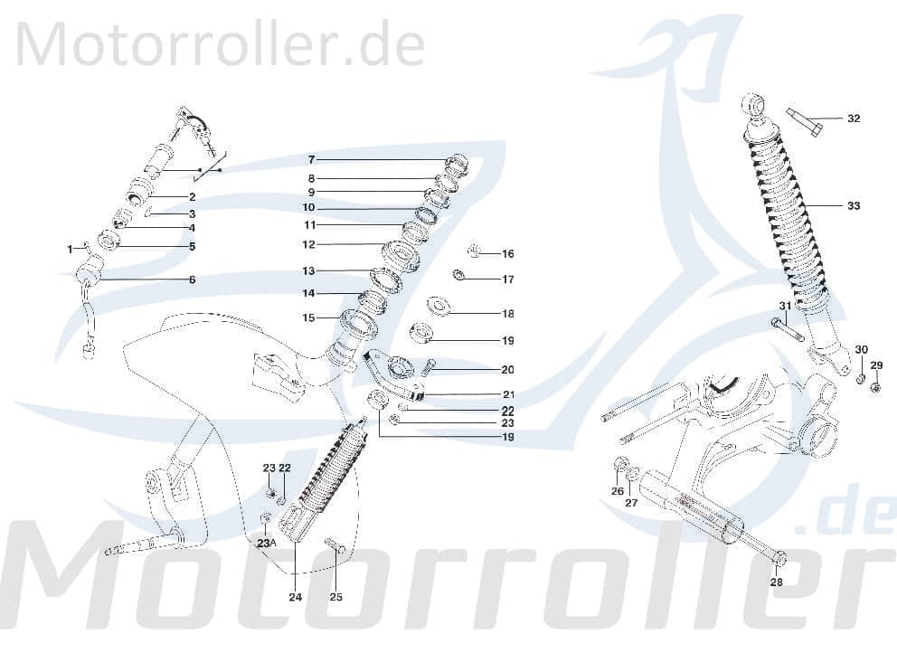 Stoßdämpfer vorn 255mm LML C-3727649