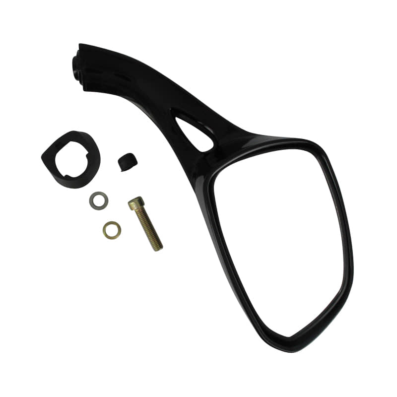 Spiegel rechts glanzschwarz + Befest.mat. FIG19-6C-2