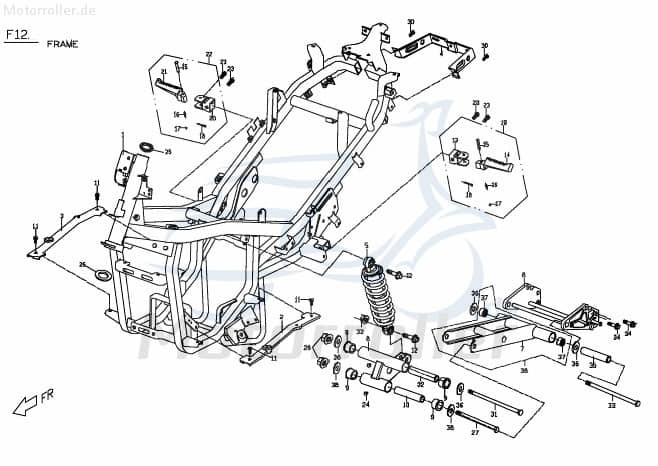 Nippel X0481070000 für Pgo X-Rider-90