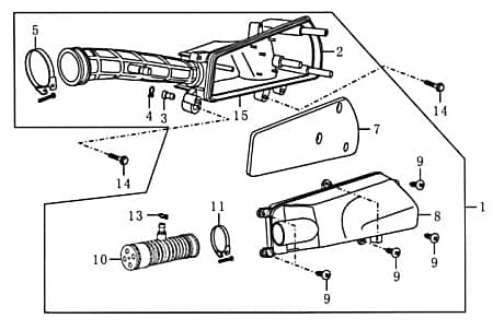 Dichtung Luftfiltergehäuse Motorroller Rex RS 86225