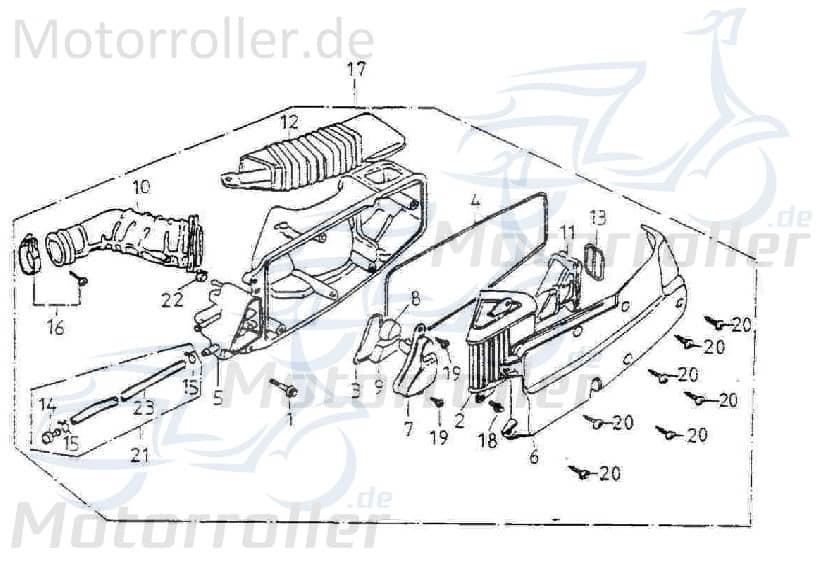 Klammer 9x1 von Adly 94509-09000