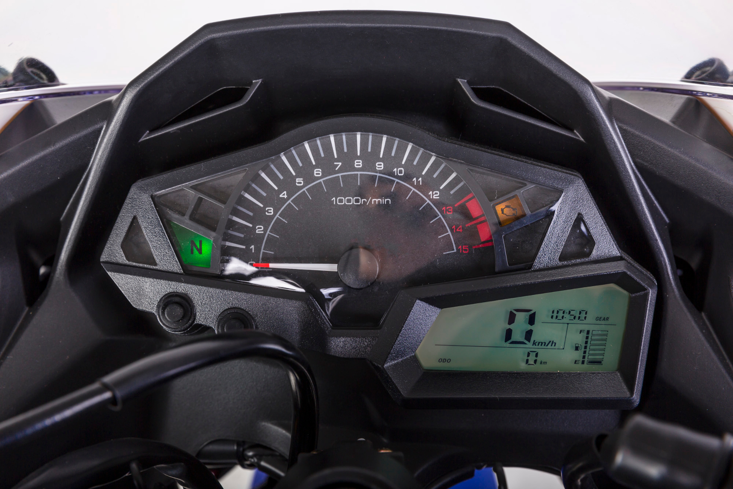 Motorrad Fighter 50 AF-RS weiß-rot 45 km/h Euro 5 Schaltmoped Mokick Kleinkraftrad