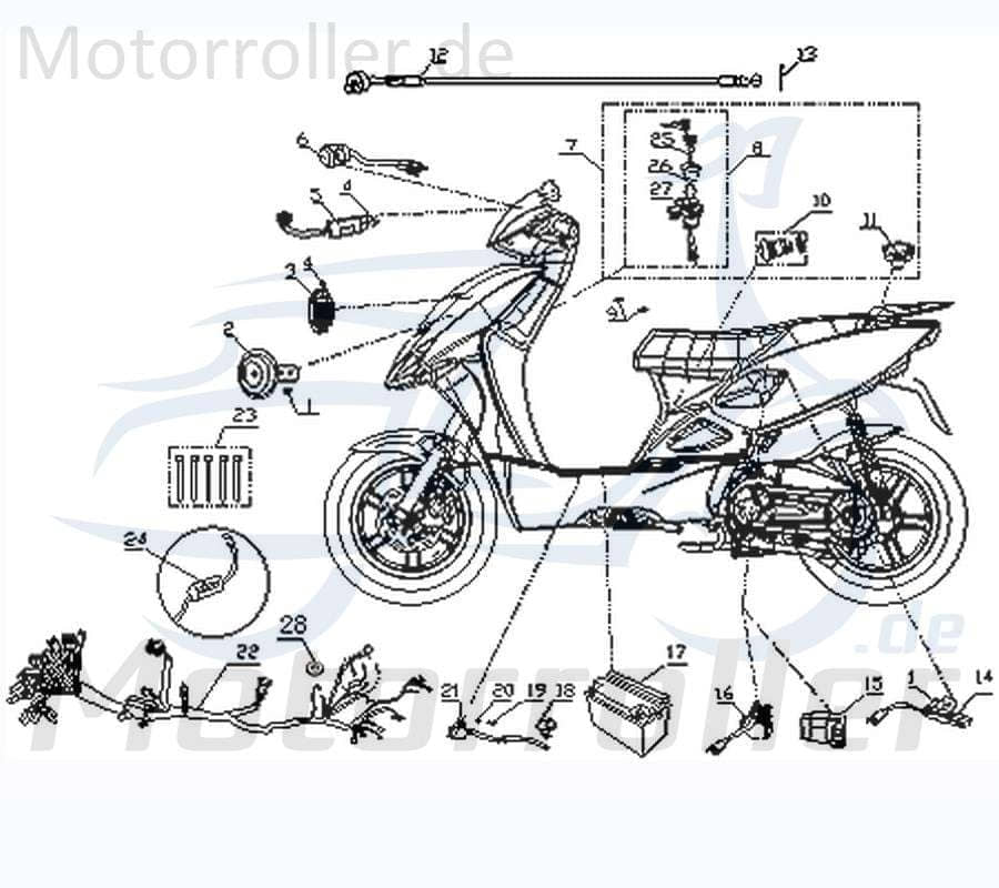 Kreidler Vabene Sensor Vergaserheizung 730407 Motorroller.de Melder Fühler Indikator Vergaservorwärmung