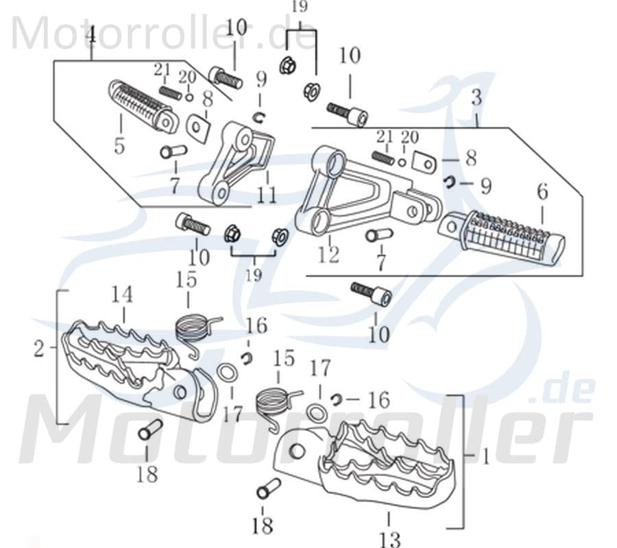 Stahlkugel Motorrad 50ccm 2Takt Kreidler Rex 733223