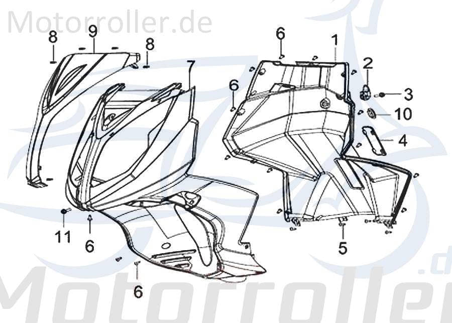 SMC Bundschraube Keeway F-Act 50 City 45 km/h 08011H010000 Motorroller.de Maschinenschraube Flanschschraube Flansch-Schraube Maschinen-Schraube Moped