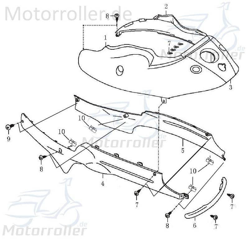 Heckverkleidung links hinten 1020409-RSM