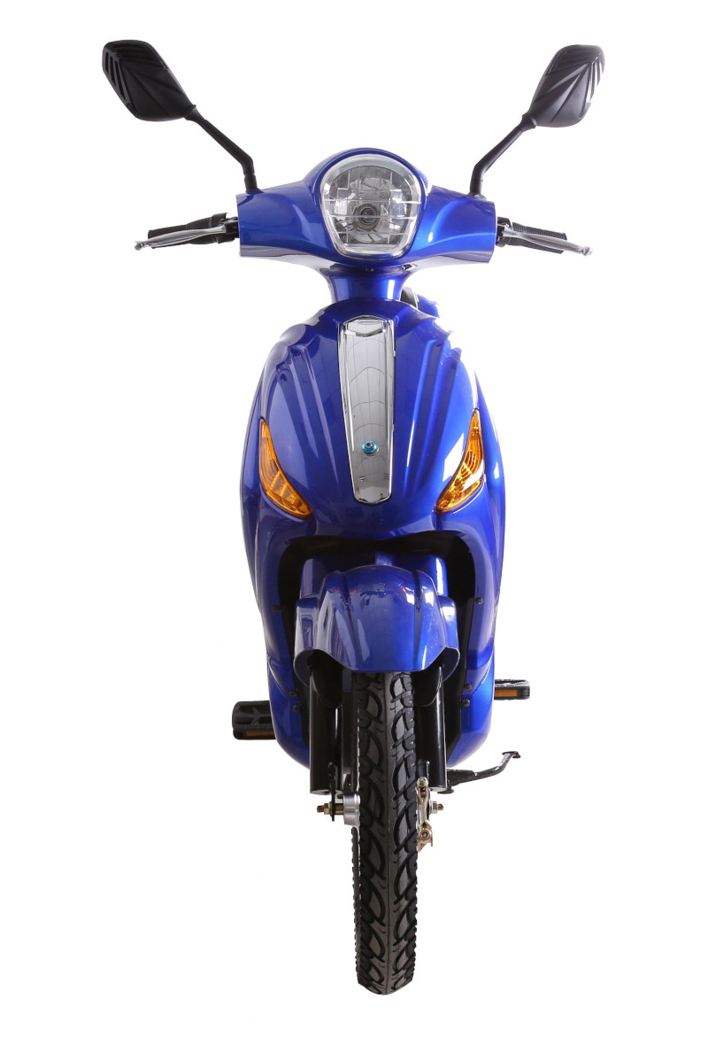 Elektroroller Scoody 25 Classic ZT-09A blau 250W 25 km/h Bleisäure-Akku E-Scooter E-Roller Mofa