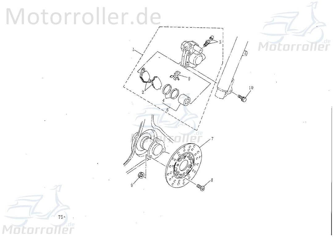 SMC Bundschraube M10x1,25x20mm verzinkt Scooter 50ccm 2Takt Motorroller.de Maschinenschraube Flanschschraube Flansch-Schraube Maschinen-Schraube