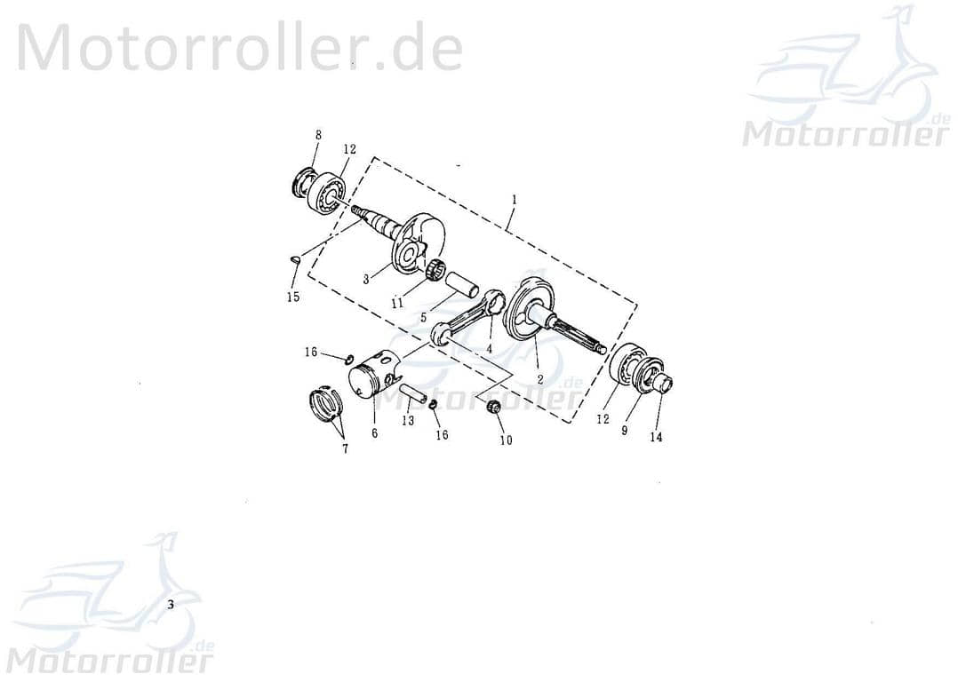 Federkeil 3x12x5mm Minarelli liegend AGM Roller 50ccm 2Takt Motorroller.de Scheibenkeil Federkeile Scheiben-Keil Nutkeil Scheibenfeder Kupplungs