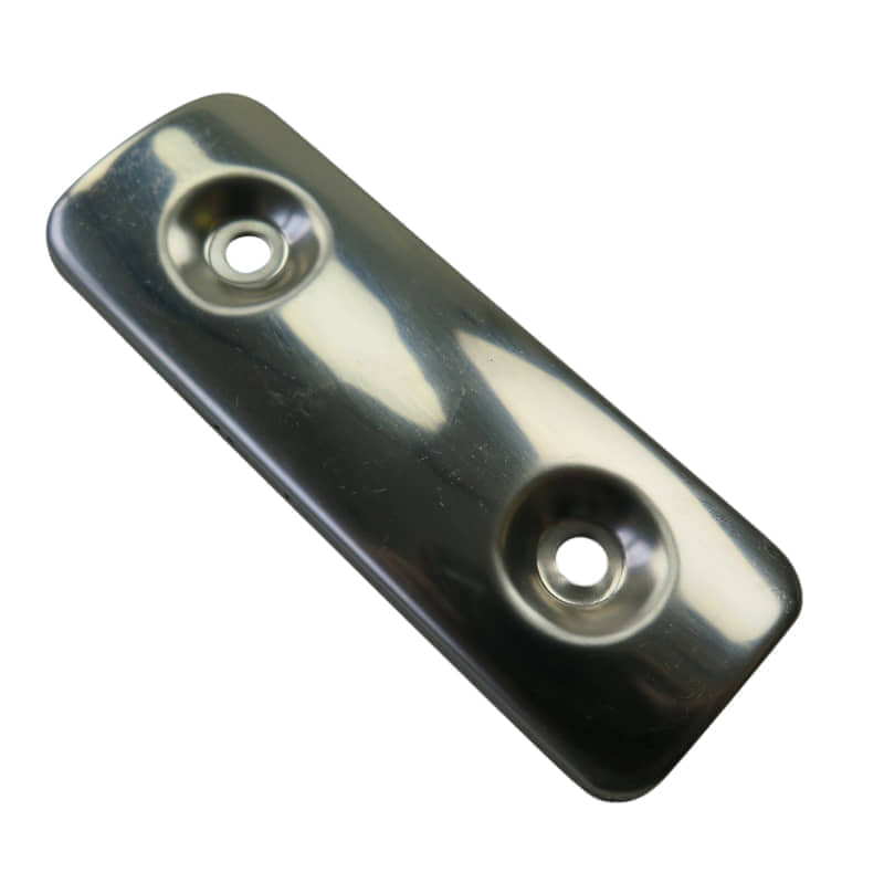 Adly Hitzeschutz chrom Auspuff Hitzeschild Quad 50ccm 2Takt Motorroller.de Hitzeblech Hitze-Schutz Hitze-Blech Hitze-Schild Minarelli liegend ATV UTV