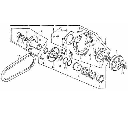 Keilriemen CVT 743x20x30 Qinjiang361006853048